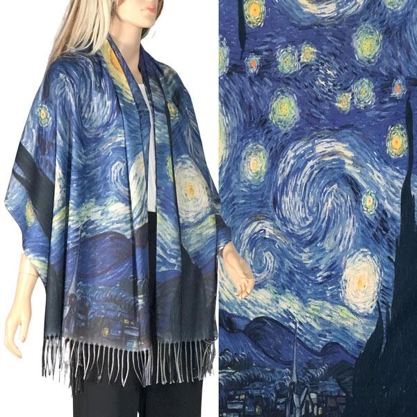 3196 - Sueded Art Design Shawls (Without Buttons)