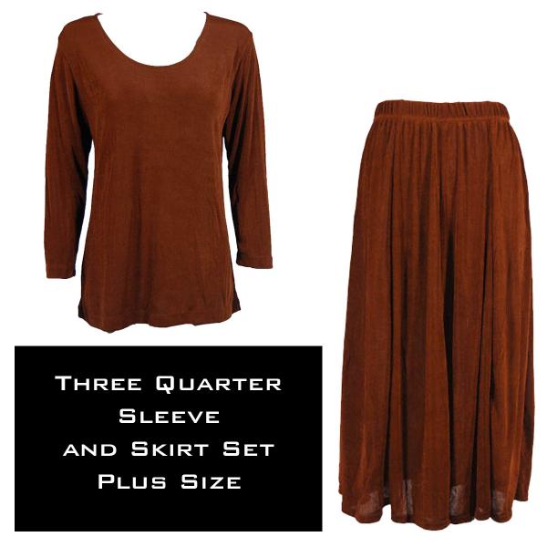 3430 - Slinky Skirt and 3/4 Sleeve Top Sets