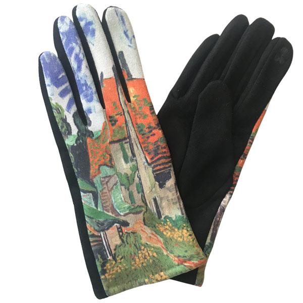 3709 - Art Design Touch Screen Gloves