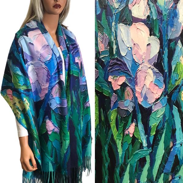 3196 - Sueded Art Design Shawls (Without Buttons)