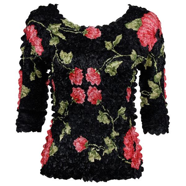 1382 - Satin Petal Shirts - Three Quarter Sleeve