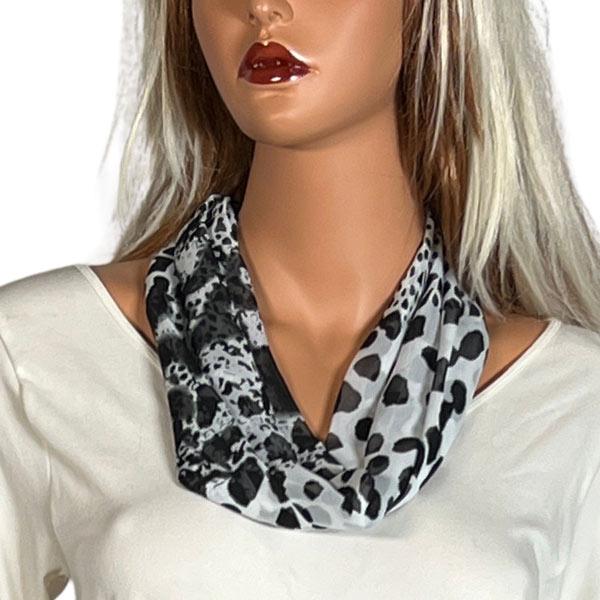 2901 - Magnetic Clasp Silky Dress Scarves