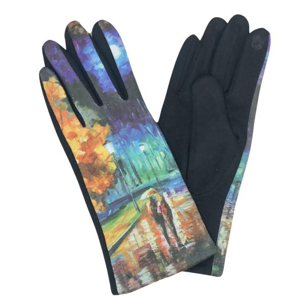 3709 - Art Design Touch Screen Gloves