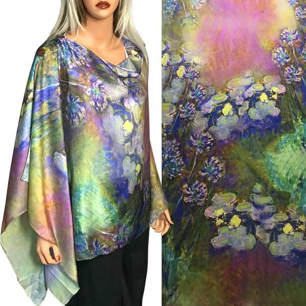 3226 - Satin Charmeuse Button Shawls