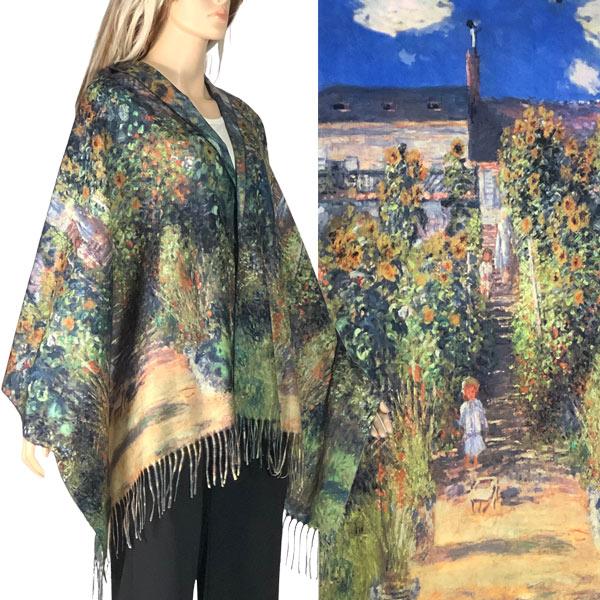 3196 - Sueded Art Design Shawls (Without Buttons)