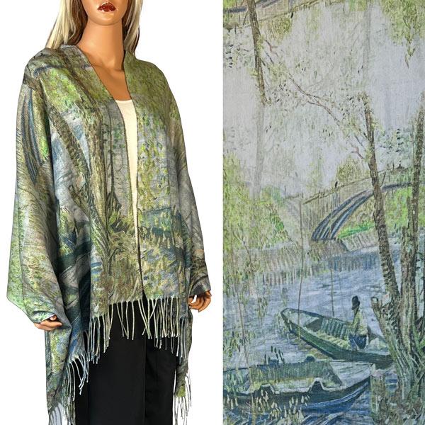 3196 - Sueded Art Design Shawls (Without Buttons)