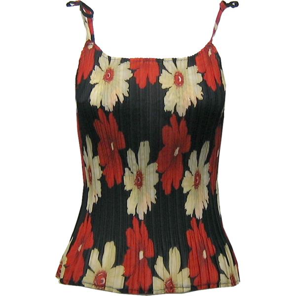 1119 - Georgette Mini Pleats Spaghetti Tanks