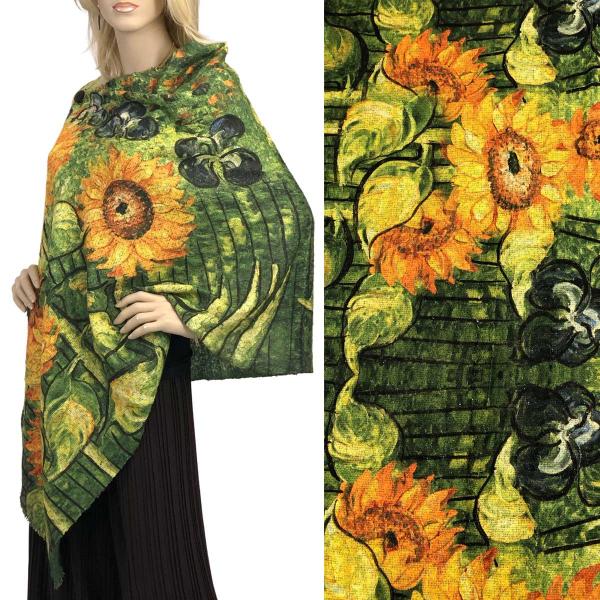 3235 - Nubby Art Design Button Shawls