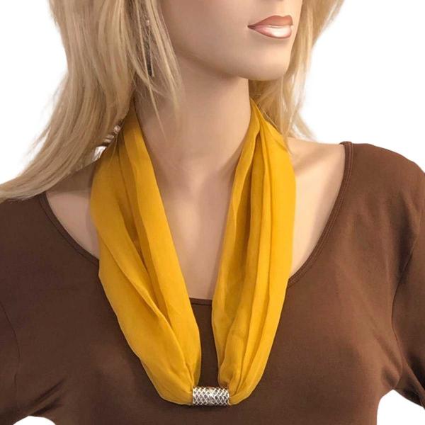 2901 - Magnetic Clasp Silky Dress Scarves