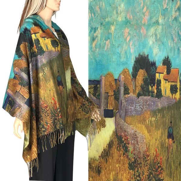 3196 - Sueded Art Design Shawls (Without Buttons)