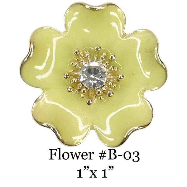 3700 - Magnetic Flower Brooches