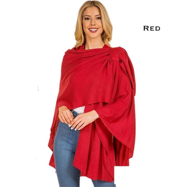 4213 - Cashmere Feel Loop Pull Thru Wrap