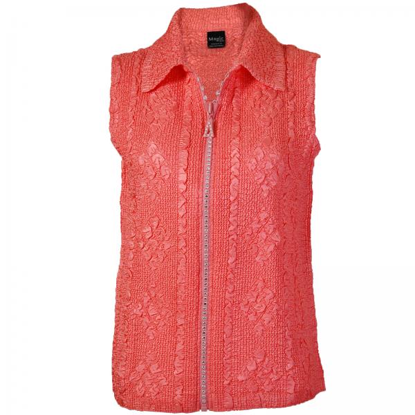 1367 - Diamond  Zipper Vests