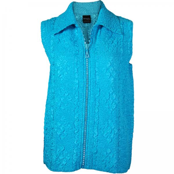 1367 - Diamond  Zipper Vests