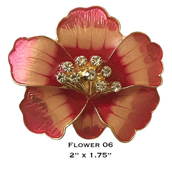 3700 - Magnetic Flower Brooches