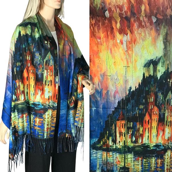 3196 - Sueded Art Design Shawls (Without Buttons)