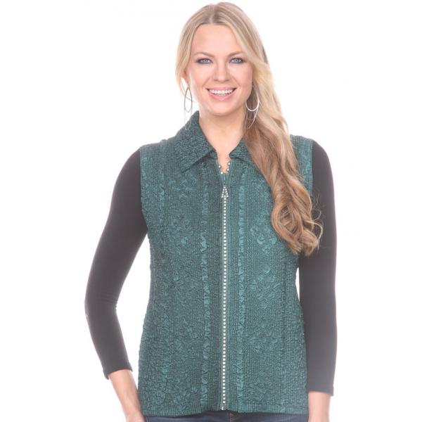 1367 - Diamond  Zipper Vests