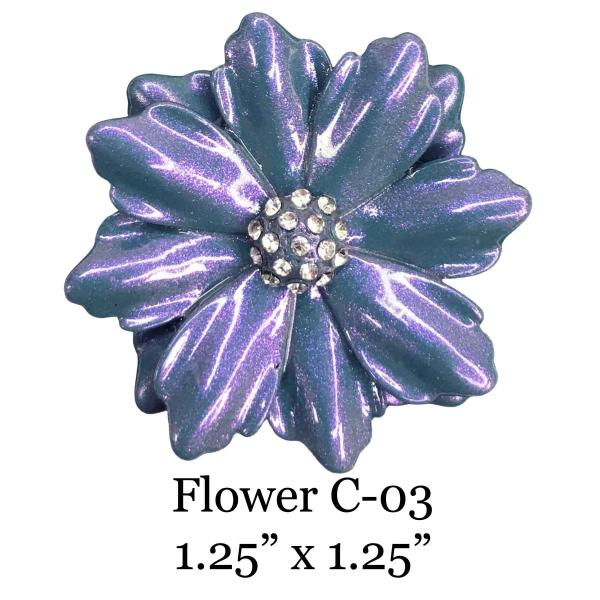 3700 - Magnetic Flower Brooches