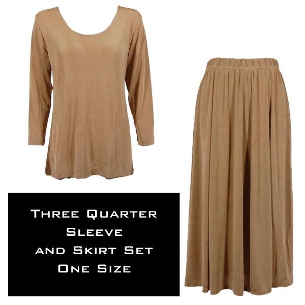 3430 - Slinky Skirt and 3/4 Sleeve Top Sets