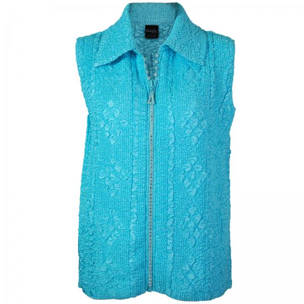 1367 - Diamond  Zipper Vests