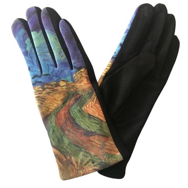 3709 - Art Design Touch Screen Gloves