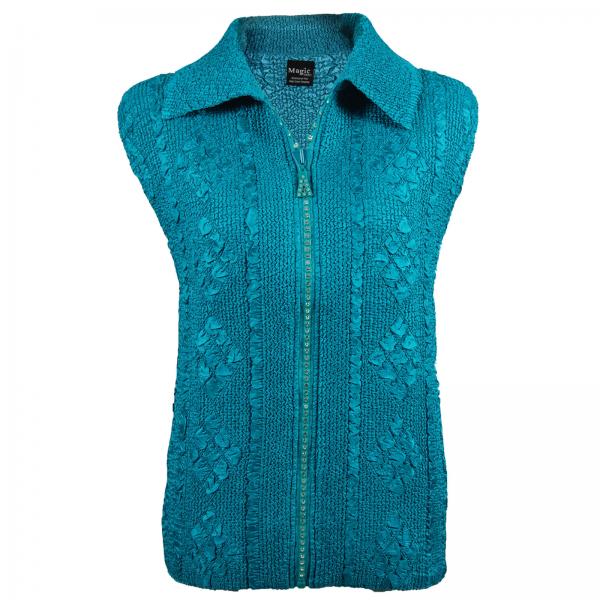 1367 - Diamond  Zipper Vests