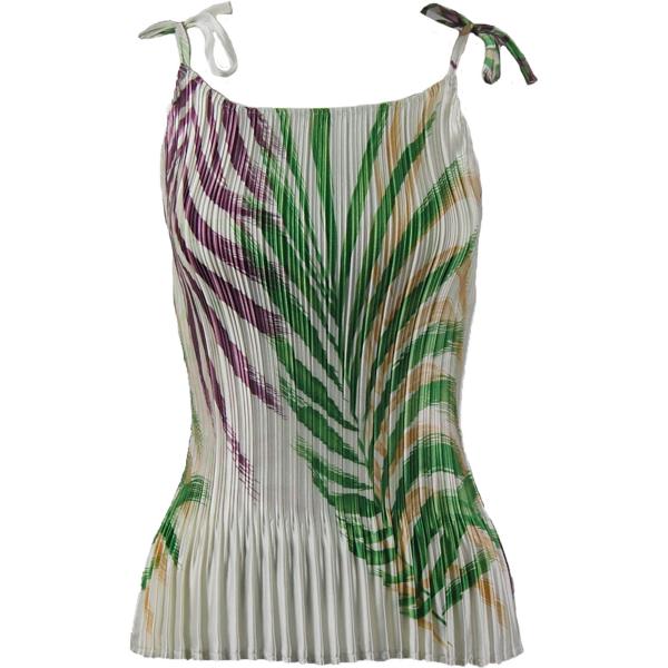 653 - Satin Mini Pleats - Spaghetti Tank