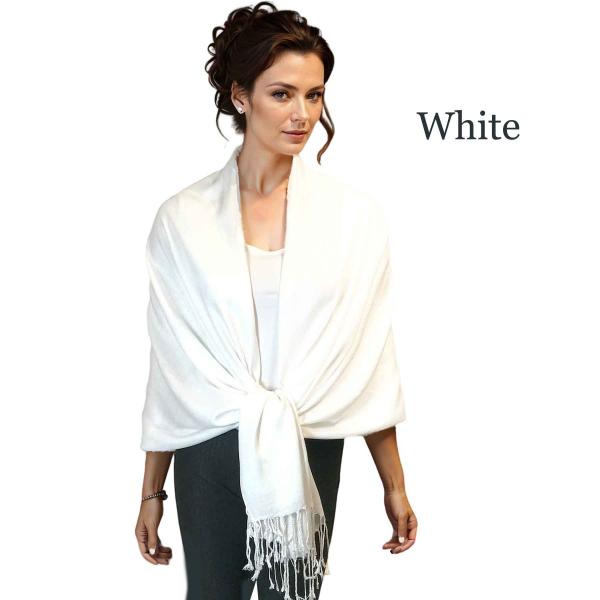 3697 - Pashmina Style Solid Color Wraps