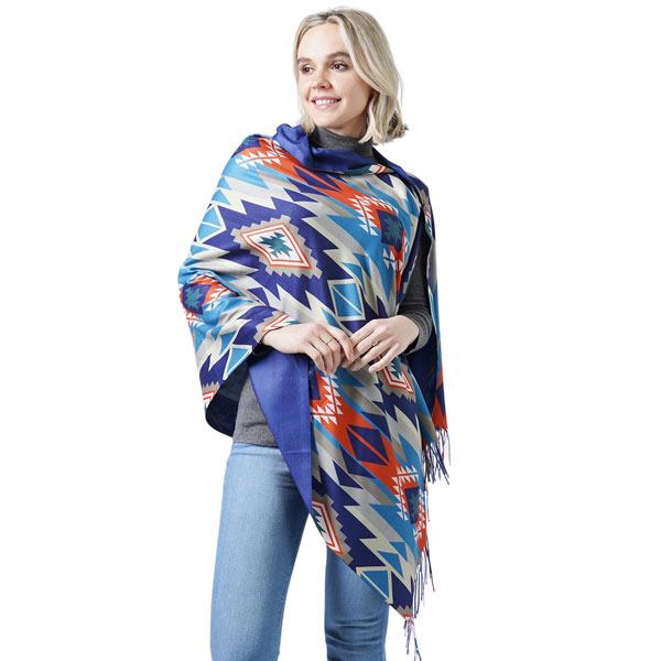 10392 - Navaho Print Button Shawls