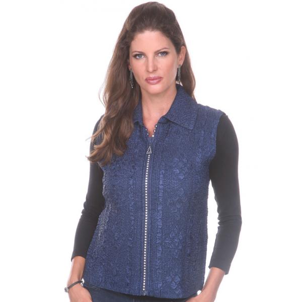 1367 - Diamond  Zipper Vests