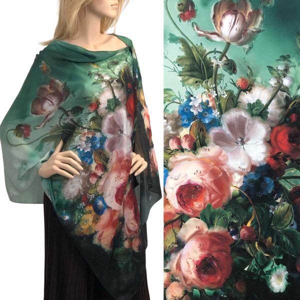 3226 - Satin Charmeuse Button Shawls