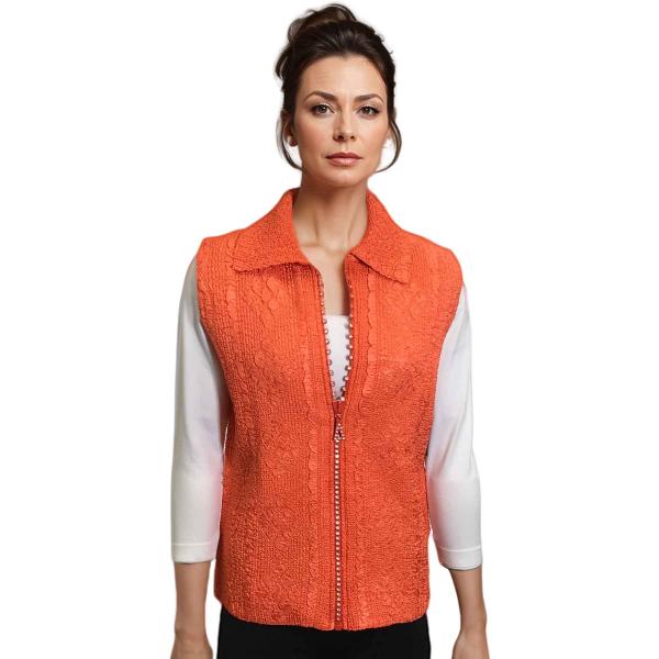 1367 - Diamond  Zipper Vests