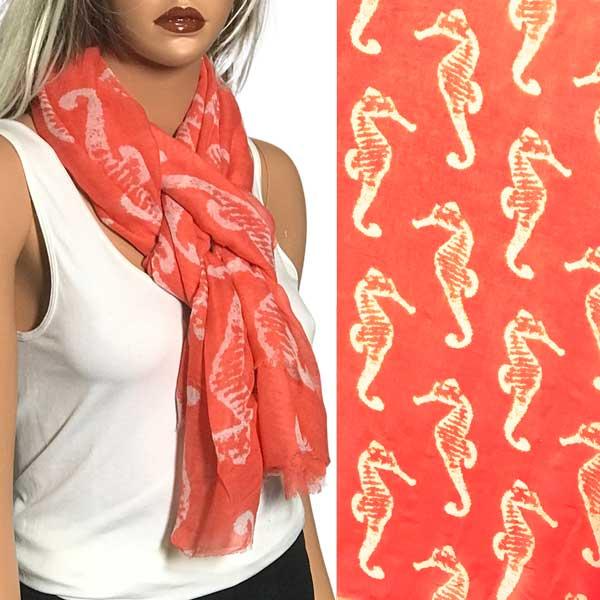 3111 - Nautical Print Scarves Oblong and Infinity