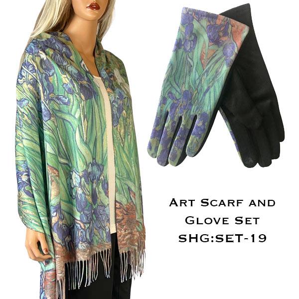 3746 - Art Scarf and Glove Sets