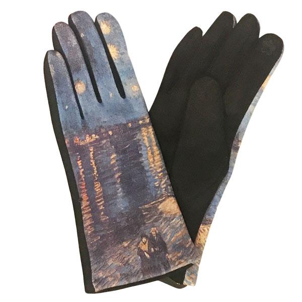 3709 - Art Design Touch Screen Gloves