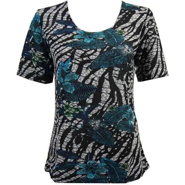 1247 - Short Sleeve Slinky Tops