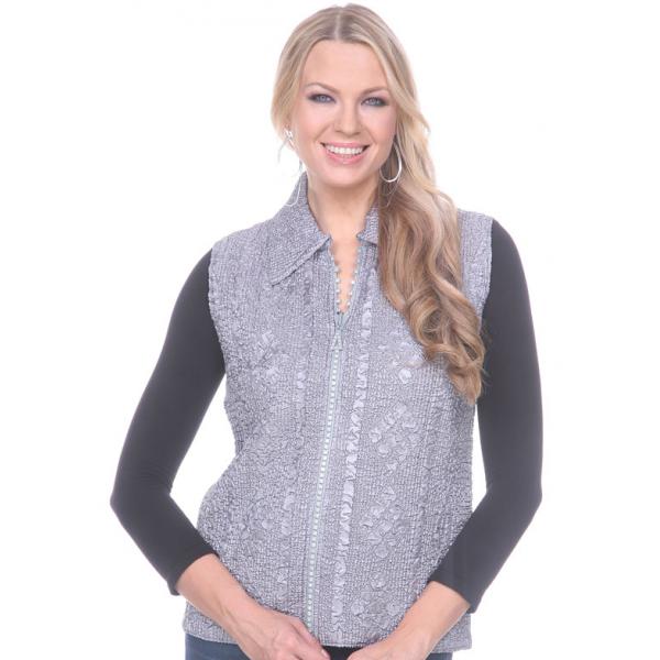 1367 - Diamond  Zipper Vests