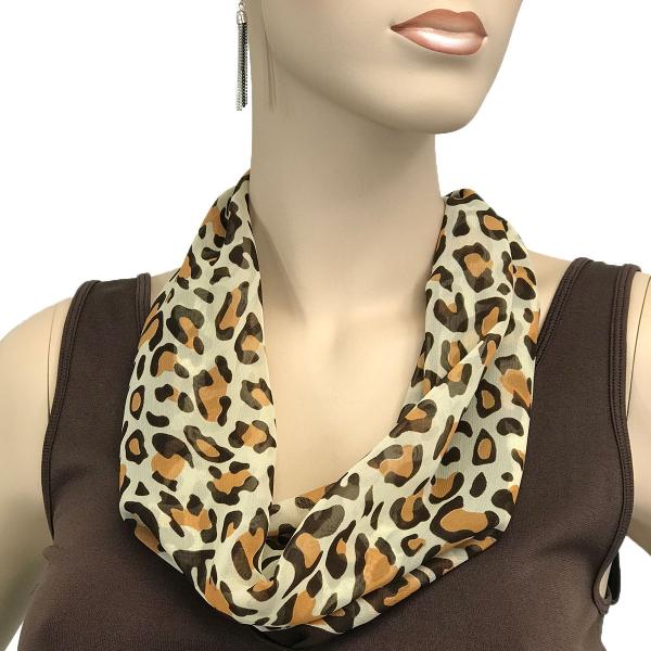 2901 - Magnetic Clasp Silky Dress Scarves