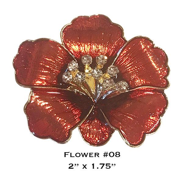 3700 - Magnetic Flower Brooches