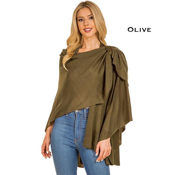 4213 - Cashmere Feel Loop Pull Thru Wrap