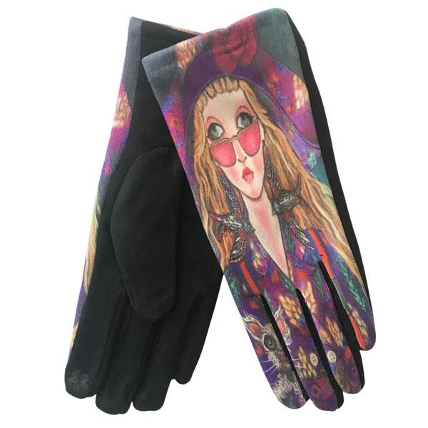 3709 - Art Design Touch Screen Gloves