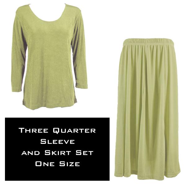 3430 - Slinky Skirt and 3/4 Sleeve Top Sets