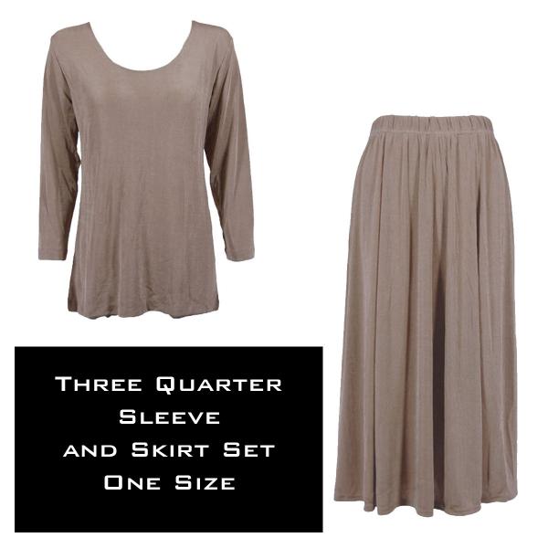 3430 - Slinky Skirt and 3/4 Sleeve Top Sets