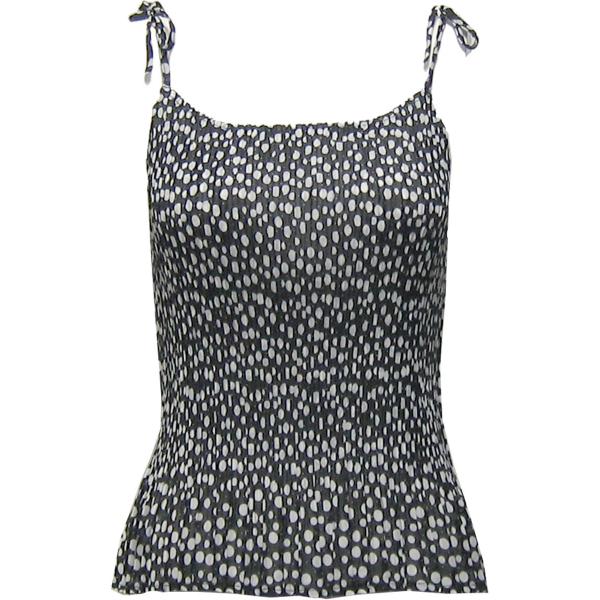 1119 - Georgette Mini Pleats Spaghetti Tanks