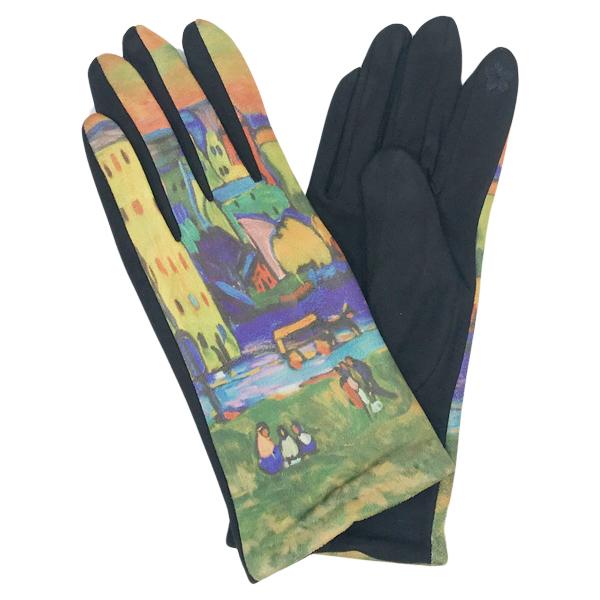 3709 - Art Design Touch Screen Gloves