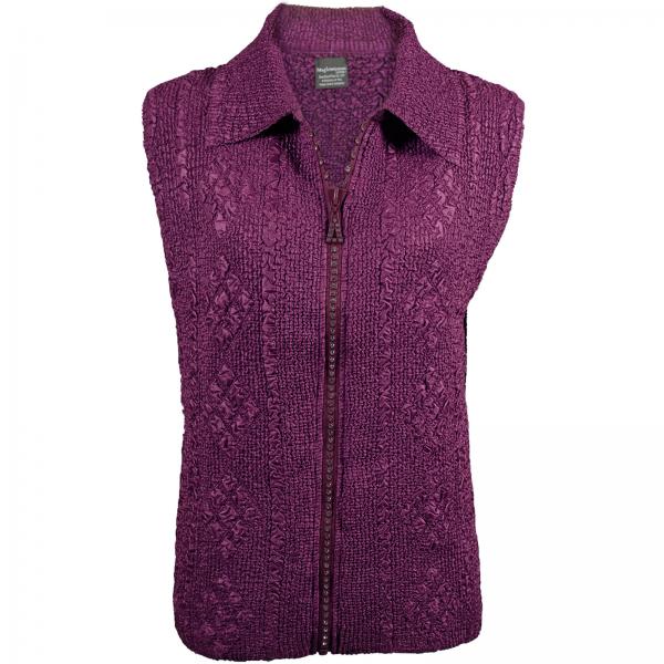 1367 - Diamond  Zipper Vests