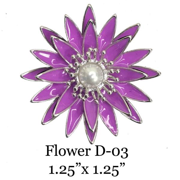 3700 - Magnetic Flower Brooches