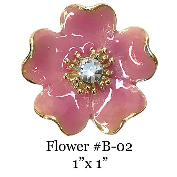 3700 - Magnetic Flower Brooches