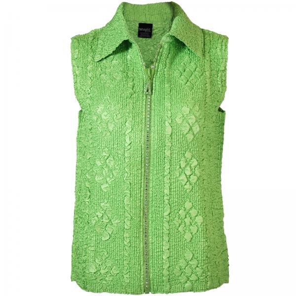 1367 - Diamond  Zipper Vests