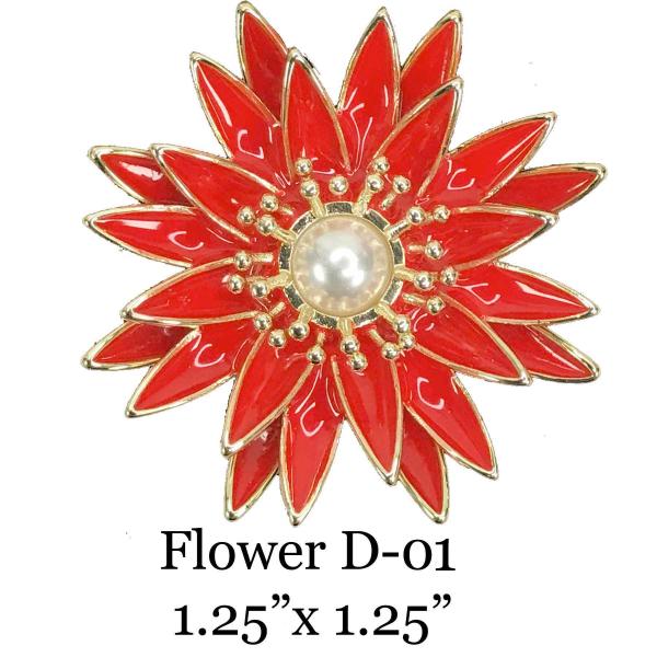 3700 - Magnetic Flower Brooches